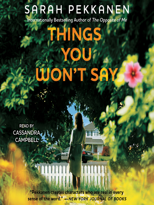 Title details for Things You Won't Say by Sarah Pekkanen - Available